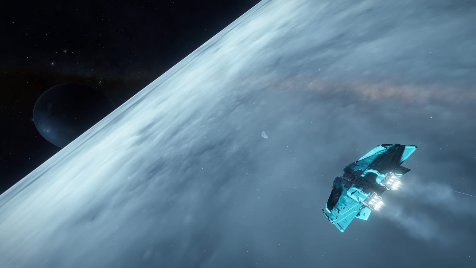 Enhanced depth and scale with multiple celestial objects.
