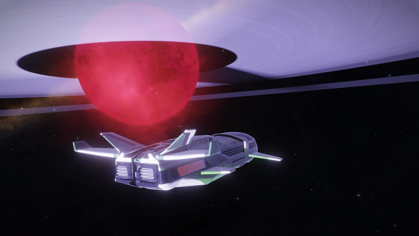 Clear, atmospheric space shot with scale and color contrast.