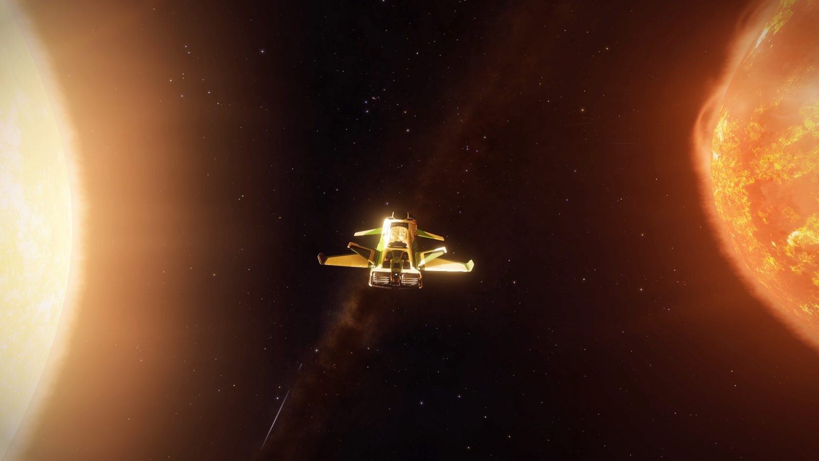 High contrast, visually striking space scene.