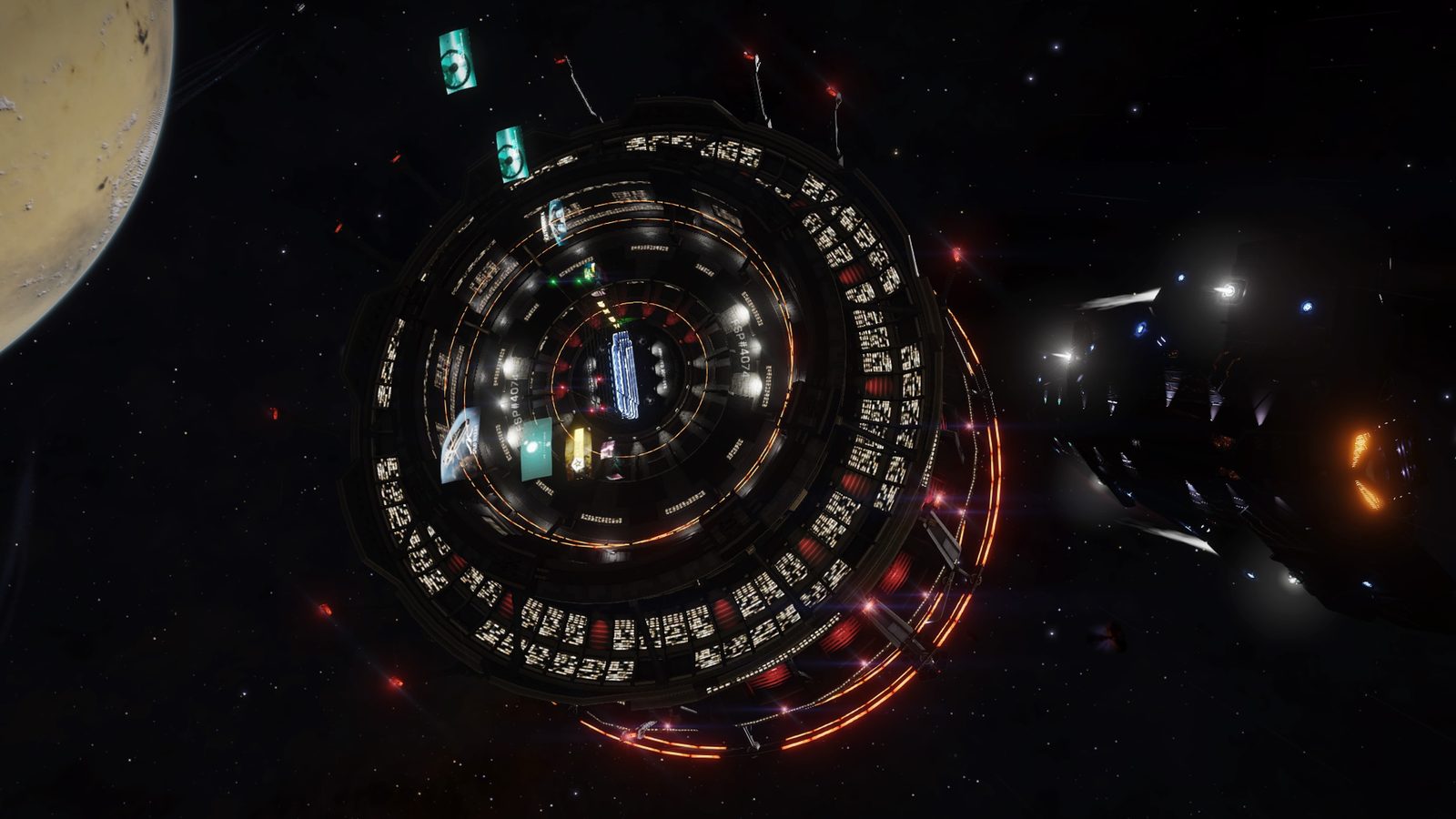 Well-composed station approach scene with clear details and atmosphere.