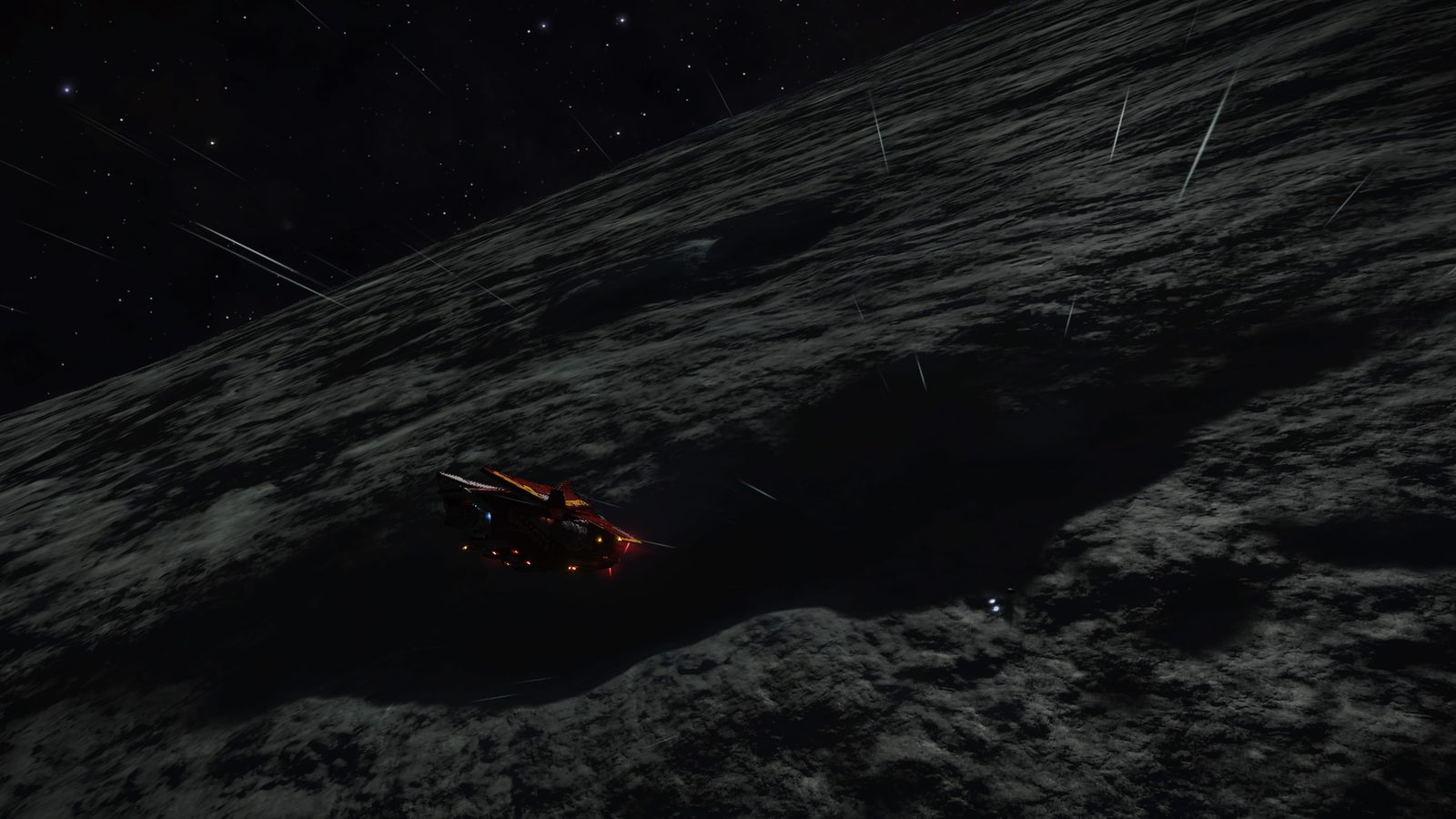 Dynamic surface shot with environmental effects.