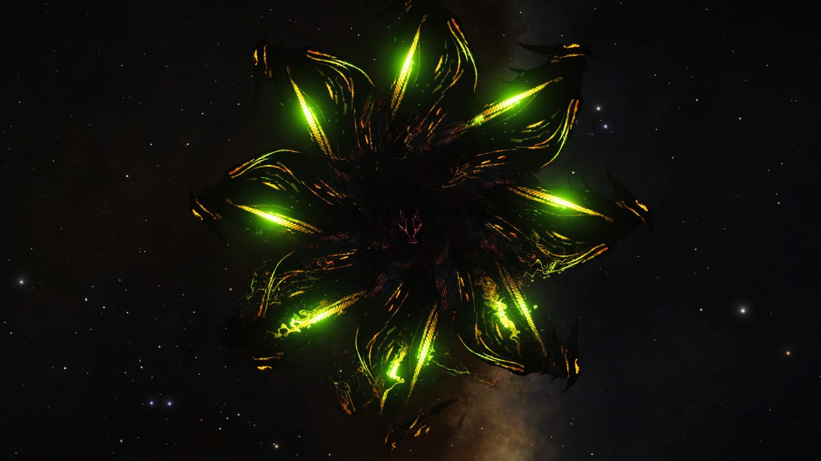 Mysterious glowing object with strong visual impact.