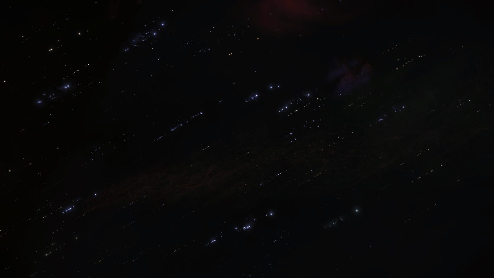 Strong atmospheric starfield shot
